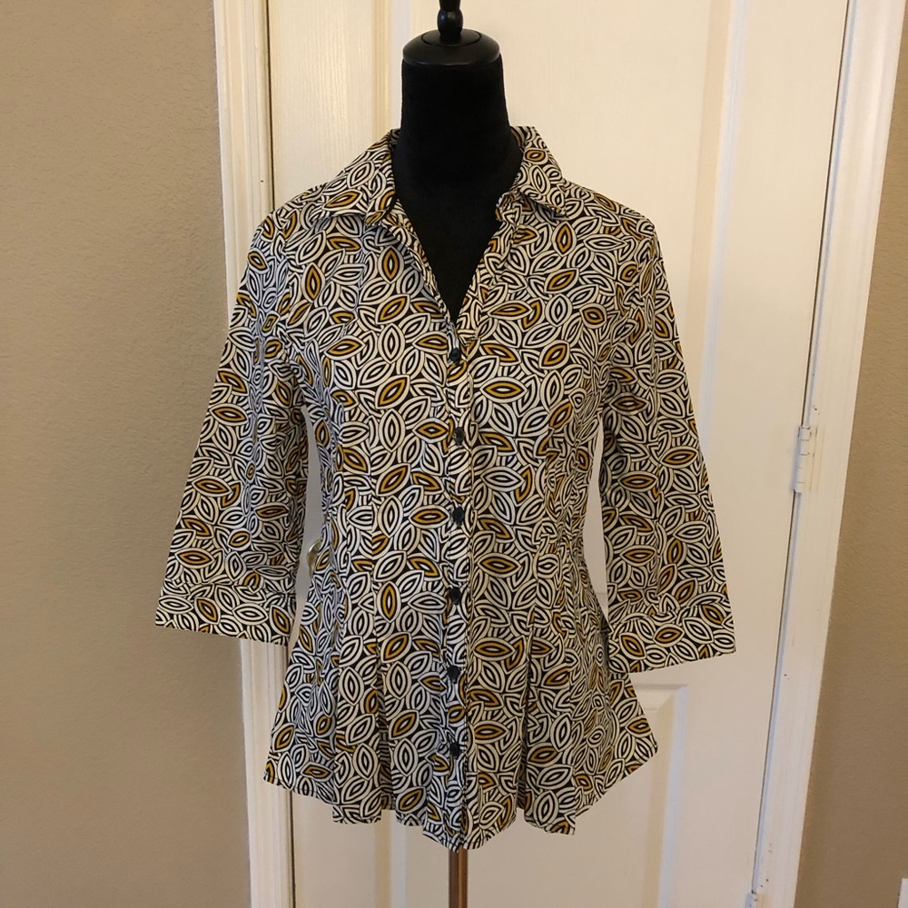 Stretch peplum blouse